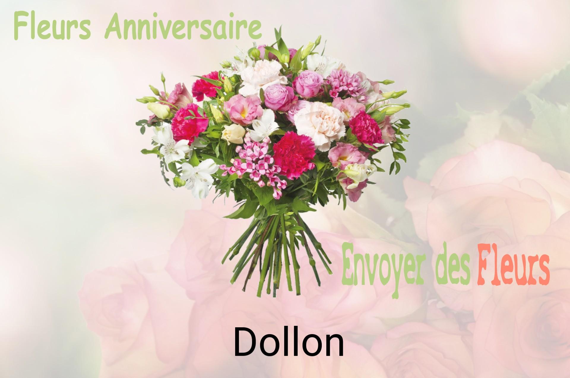 Bouquet de fleurs d’anniversaire livré à Dollon